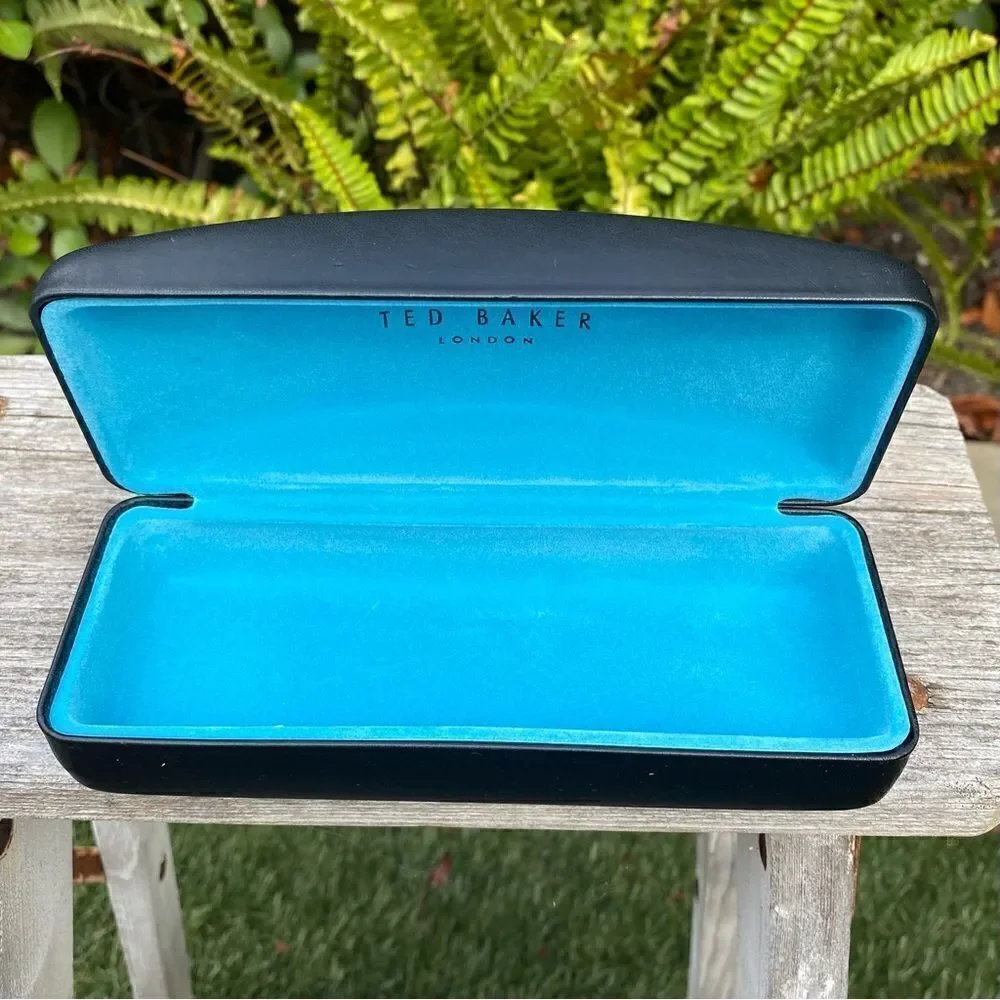 Ted Baker Black Rectangle Sunglasses Case. Unisex EUC!